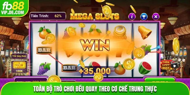 Cơ chế quay game nổ hũ FB88 trung thực