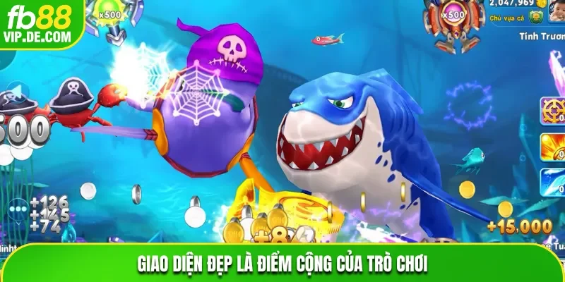 Giao diện của game bắn cá FB88 siêu đẹp
